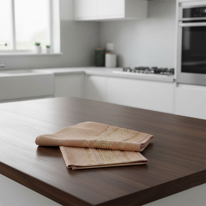 Kitchen towel, MELISSA, Beige, 30x60 cm, 500gr/m2, Cotton, 1 pcs, 100% Cotton