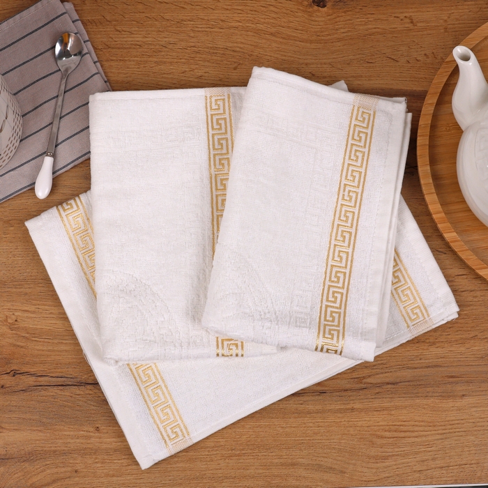 Prosop bucatarie, MK HAVLU, Bumbac, 30x50 cm, Crem