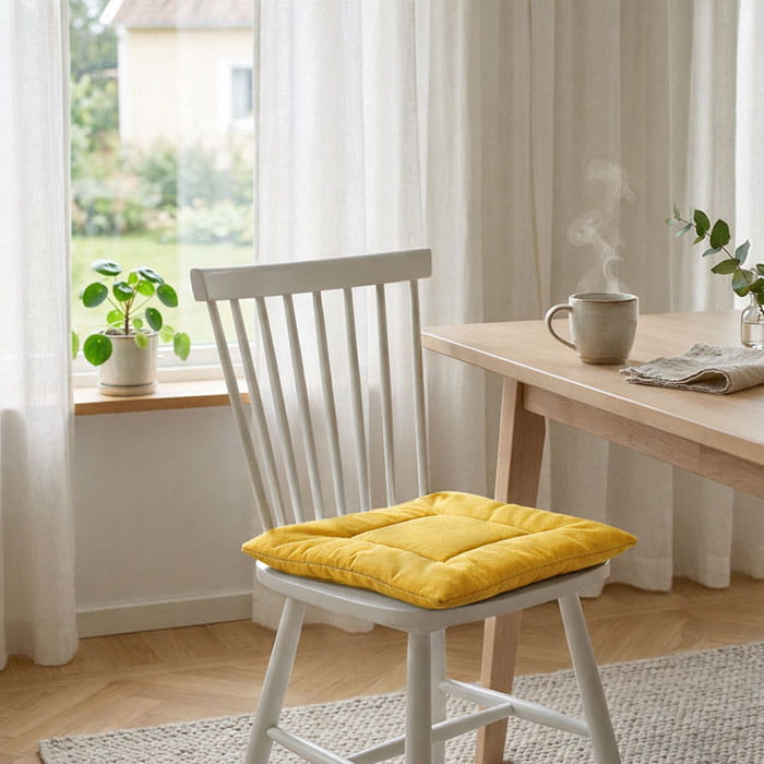 Pillows for chairs, UNIFLORIA, Assortment of colors, Textile
