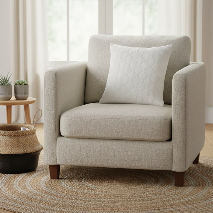 Pillow, BALAK HOME, Velour, 40x40cm, Cream