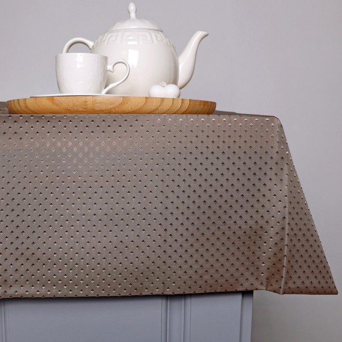 Tablecloth, OUMEIYA, Polyester, 2.2m, 1.50m, Beige