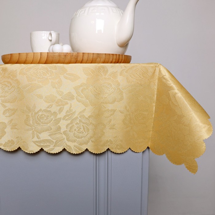 Tablecloth, OUMEIYA, Polyester, 2.2m, 1.50m, Beige