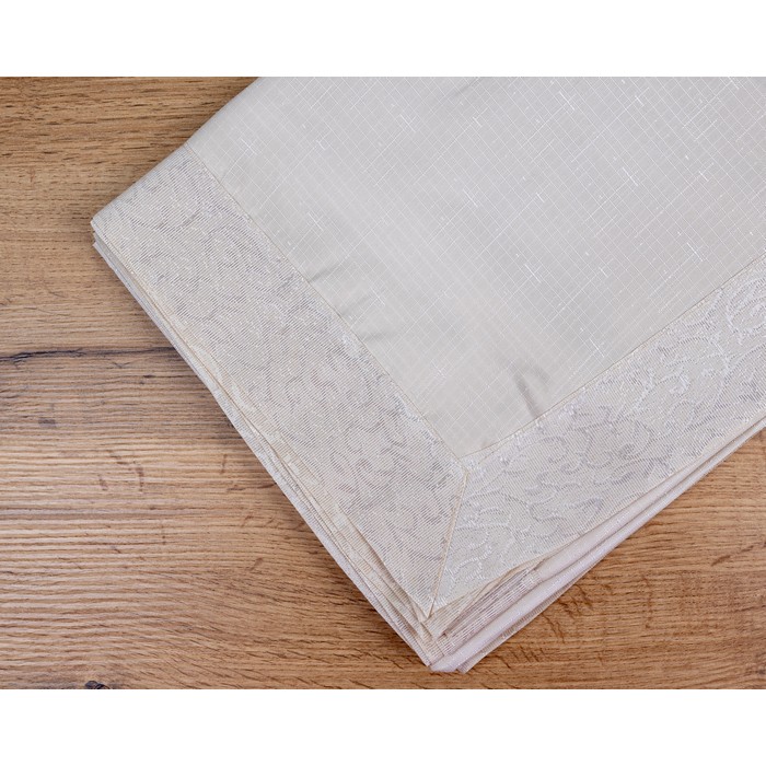 Fata de masa, SELAMI, 160x220 cm, 10 persoane, Poliester, Cappucinno