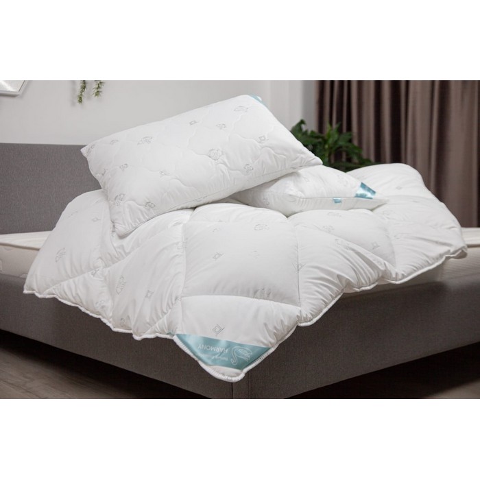 Duvet set with pillows, BALAK HOME, 3 pieces, 200x210cm, 50x70cm, Polyester, Polyester Siliconate Fibers