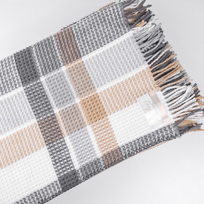 Blanket, AKSU, 180x220cm, Cotton, Cozy Life, Burgundy