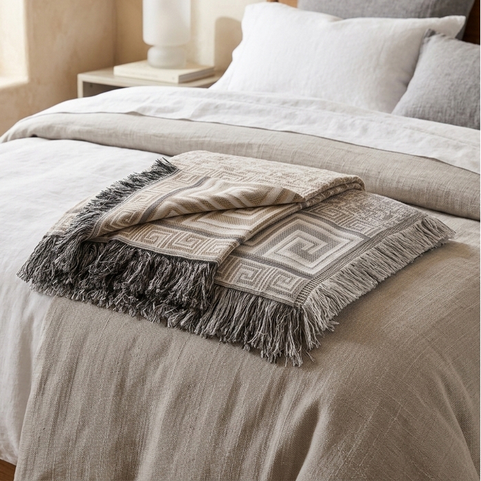 Cuvertura, SELAMI, 220x240 cm, 65% Bumbac/35% Poliester, Diverse Culori