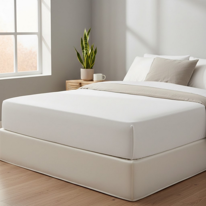 Mattress cover, SU CEYIZ, Microfiber, 160x200 cm, White