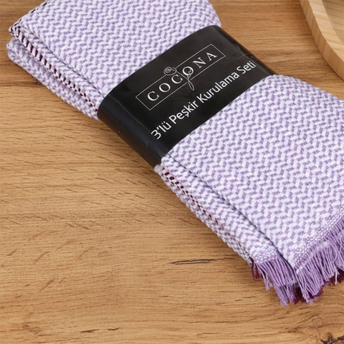 Set prosop bucatarie, FUSHIA, 3 buc, 30x50 cm, Bumbac, Diverse Culori