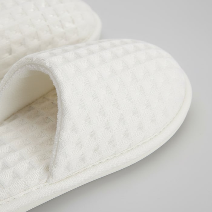 Домашние тапочки, CASA LUSSO, One Size, 65% хлопок/35 % модал, Белый