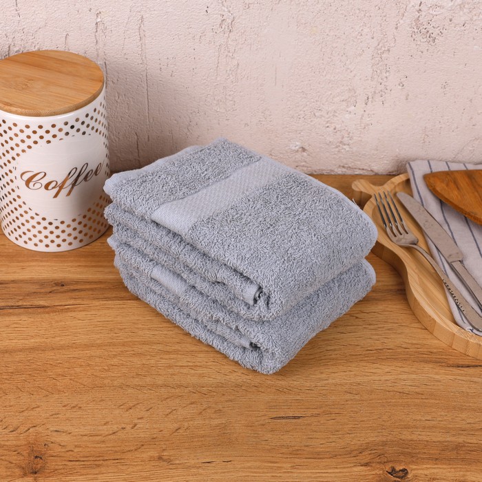 Prosop bucatarie, MK HAVLU, Bumbac, 30x60 cm, Gri, 1 buc