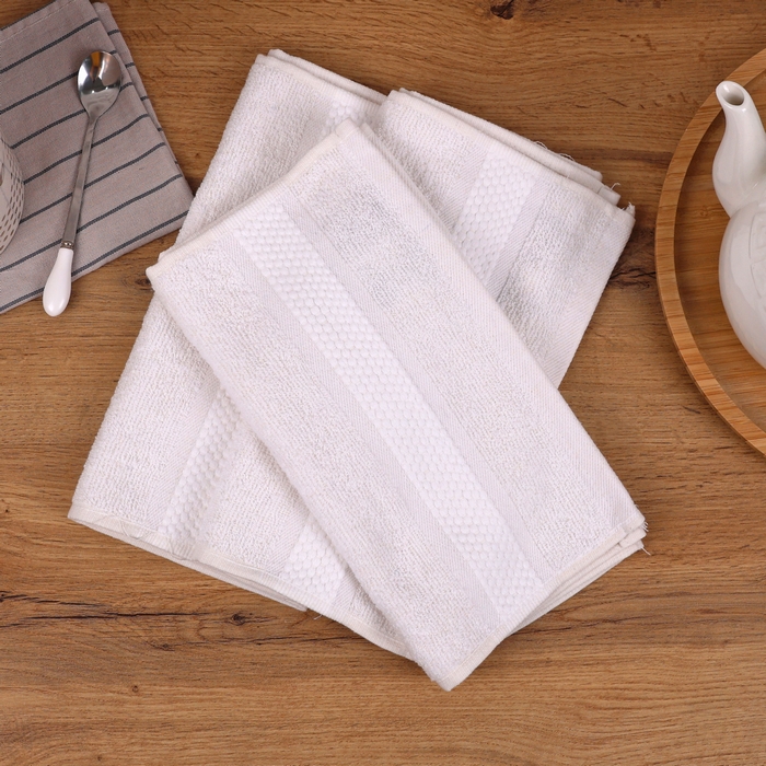 Prosop bucatarie, MK HAVLU, 30x60 cm, Bumbac, Alb, 1 buc