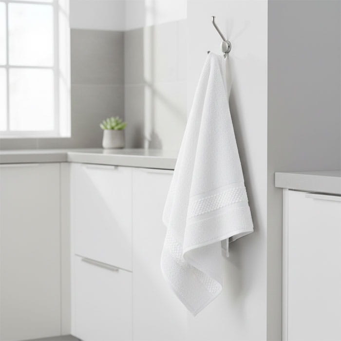 Prosop bucatarie, MK HAVLU, 30x60 cm, Bumbac, Alb, 1 buc