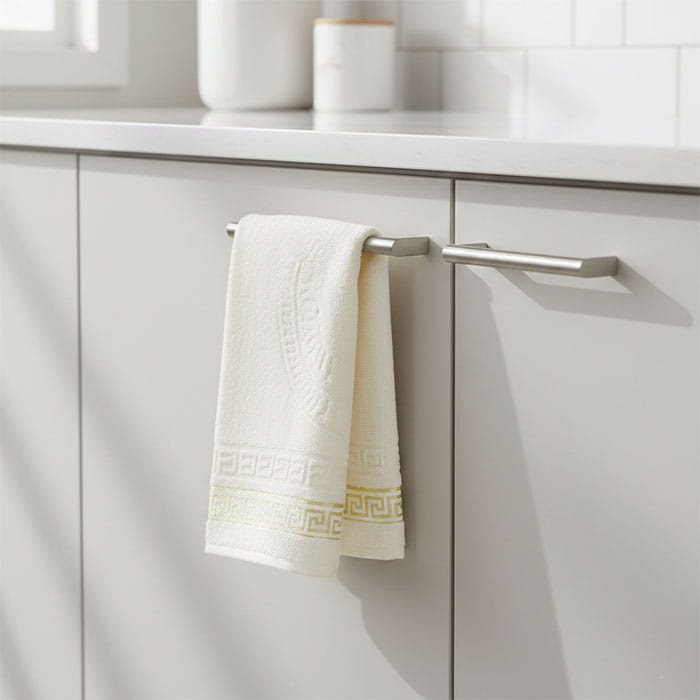 Prosop bucatarie, MK HAVLU, Bumbac, 30x70 cm, Crem, 1 buc