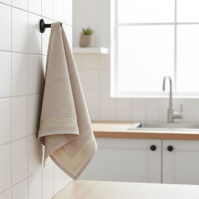 Кухонное полотенце, MK HAVLU, Хлопок, 30x70 cм, Бежевый, 1 шт