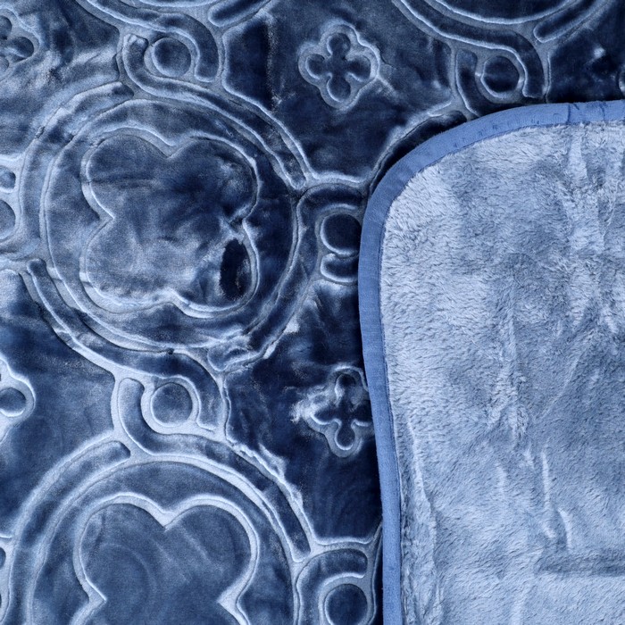 Embossed blanket, VOGUE, 200x240cm, Polyester, Dark grey, 4.2 kg