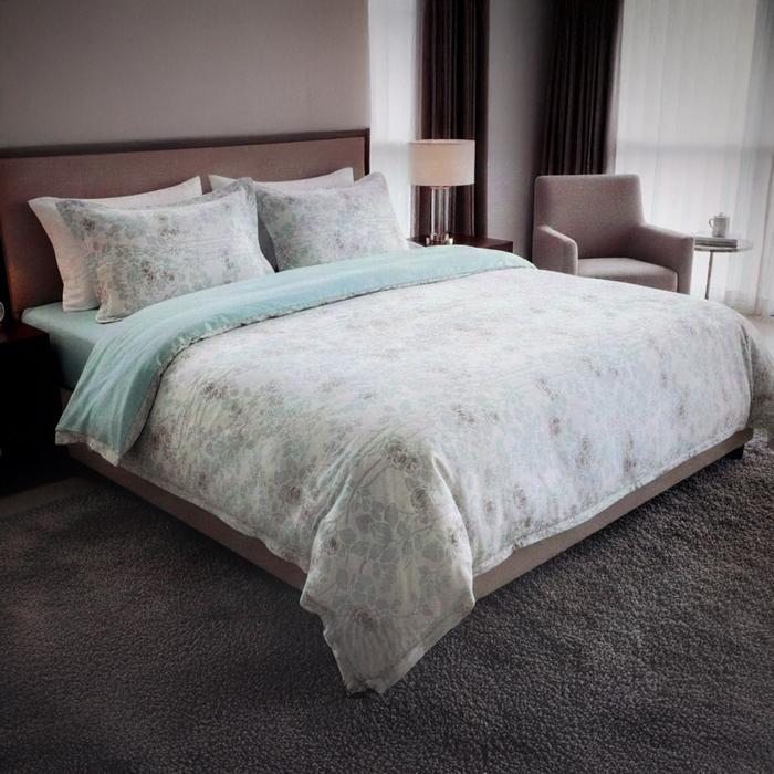 Set lenjerie de pat, NAPOLYON, 4 piese, 240x260cm, 200x220cm, 50x70cm, Ranforce, Diverse Culori, Floral, Double Size, 240x260cm, Turcia
