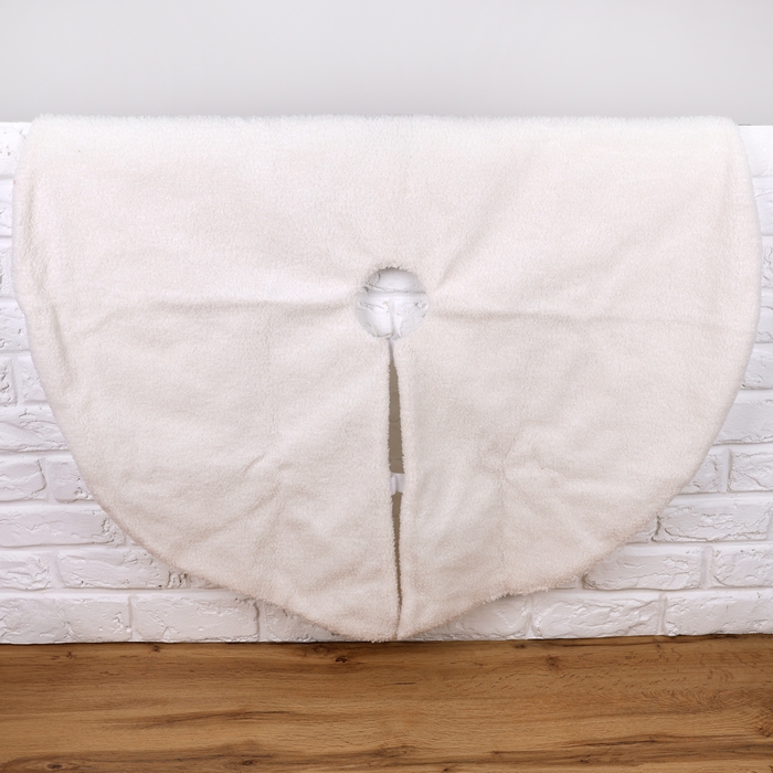 Christmas tree skirt, GLOBAL CHRISTMAS, 100 cm, Textile, Beige, Christmas