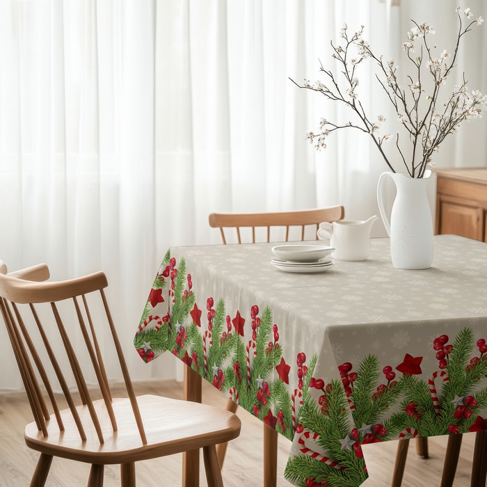 Скатерть, CLUB COTTON, Christmas, 140x220см, Хлопок, Различные Цвета