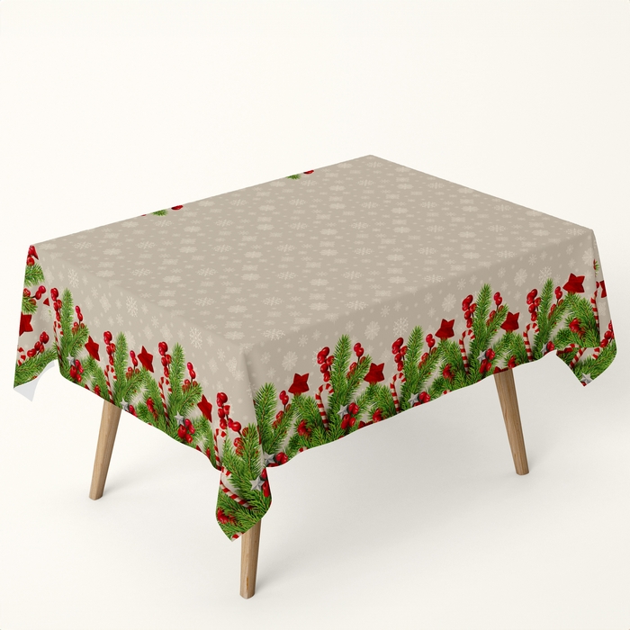 Скатерть, CLUB COTTON, Christmas, 140x220см, Хлопок, Различные Цвета