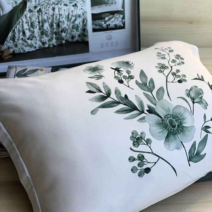 Bed linen set, LA ROMANO, 6 pieces, 240x260cm, 200x220cm, 50x70cm, Satin, Multicolour, 240x260cm