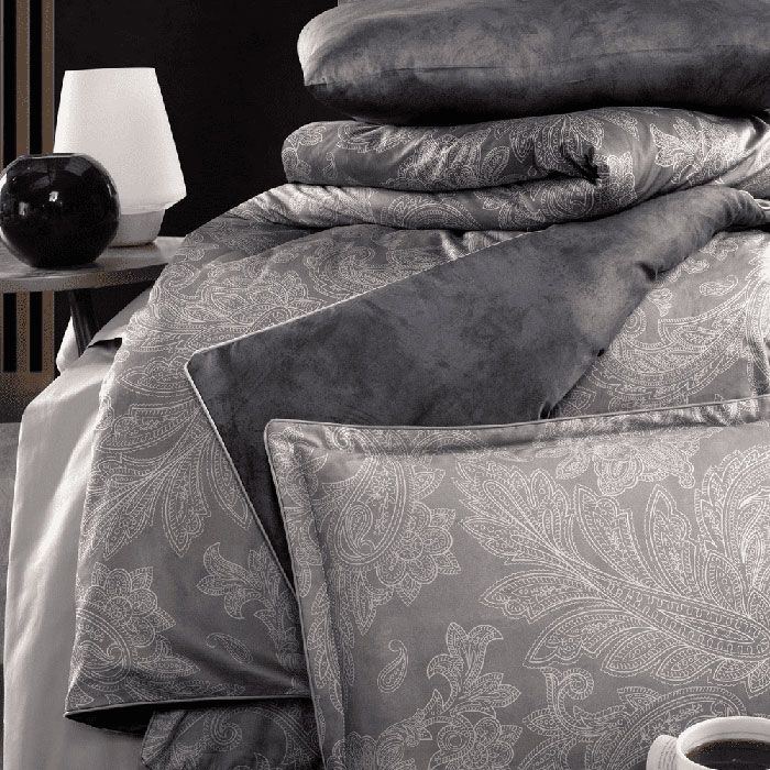 Bed linen set, LA ROMANO, 6 pieces, 240x260cm, 200x220cm, 50x70cm, Satin, Multicolour, 240x260cm