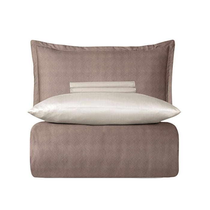 Bed linen set, LA ROMANO, 6 pieces, 240x260cm, 200x220cm, 50x70cm, Satin, Brown, 240x260cm, Turkey