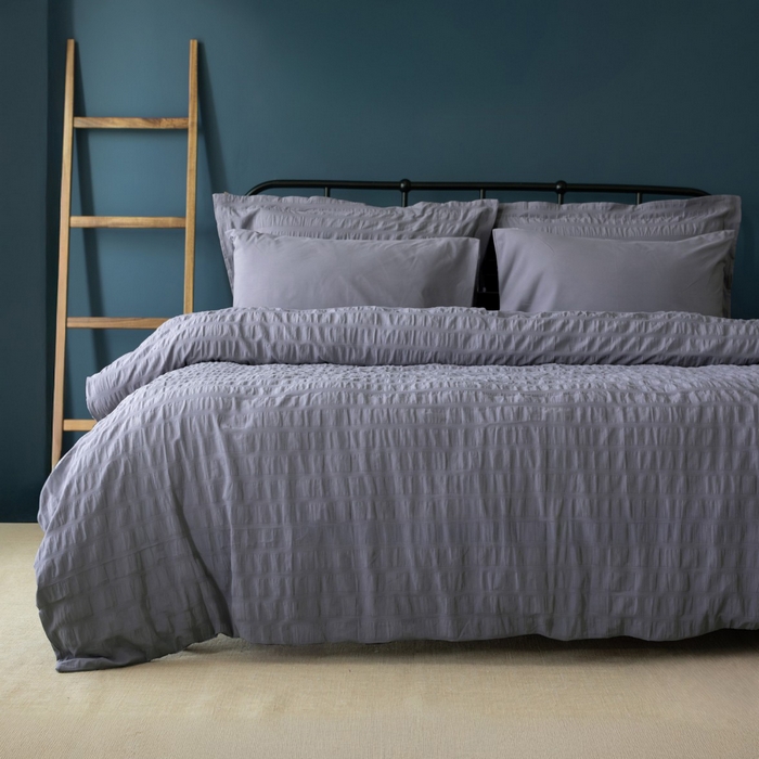 Bed linen set, LOOM&FLOW, 6 pieces, 240x260cm, 200x220cm, 50x70cm, Cotton, mauve, 240x260cm, Turkey