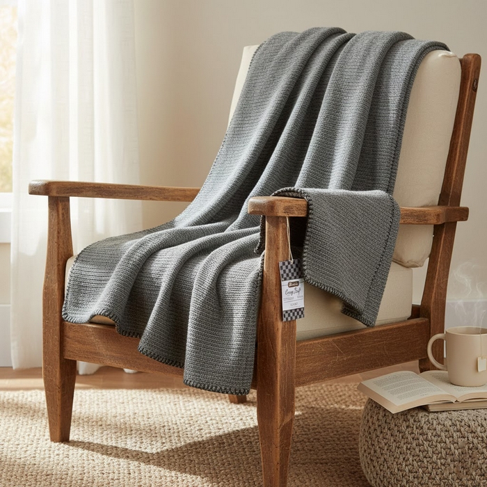 Blanket, AKSU, 180x220cm, Cotton, Green