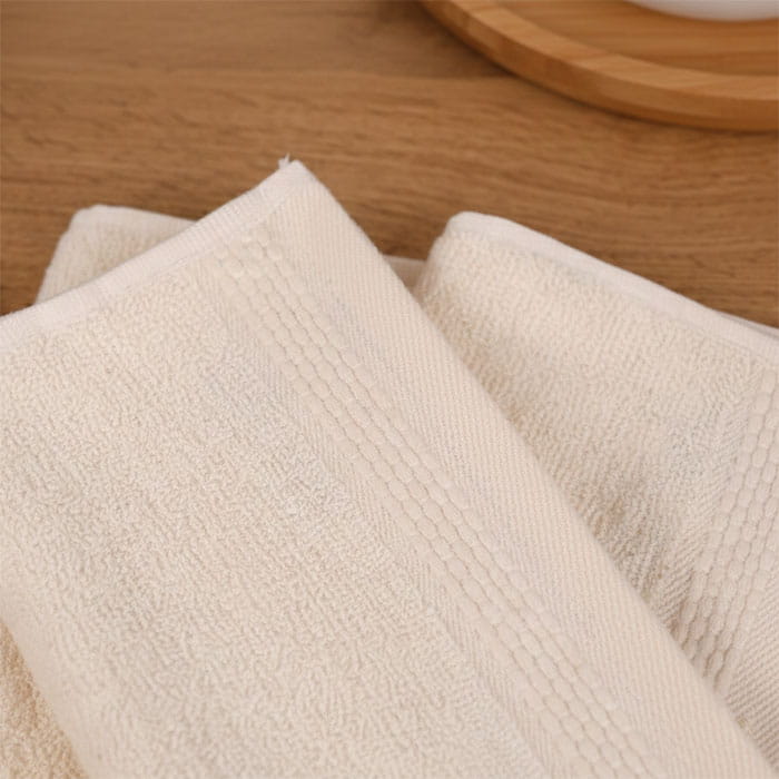 Kitchen towel, MK HAVLU, 30x50 cm, Cotton, Cream, 1 pcs