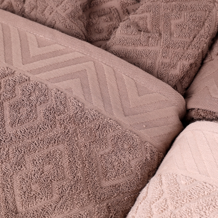 Bathrobe with towel set, MK HAVLU, 6 pieces, 70x140 cm, 50x90 cm, Cotton, Various Colors