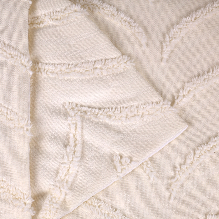 Bed cover set, VIVEN, 3 pieces, 240x250cm, 60x80cm, Cotton, Cream