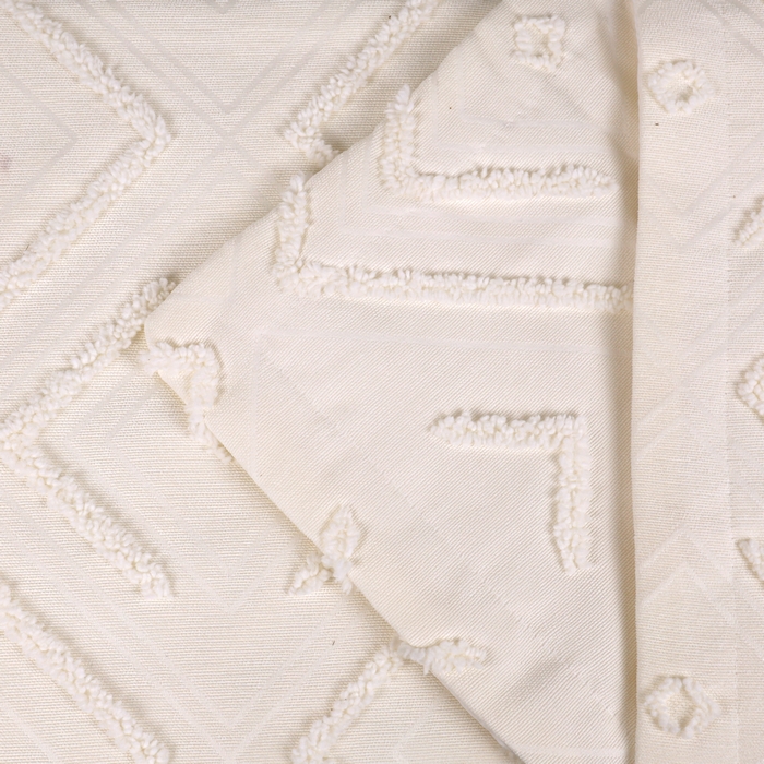 Bed cover set, VIVEN, 3 pieces, 240x250cm, 60x80cm, Cotton, Cream