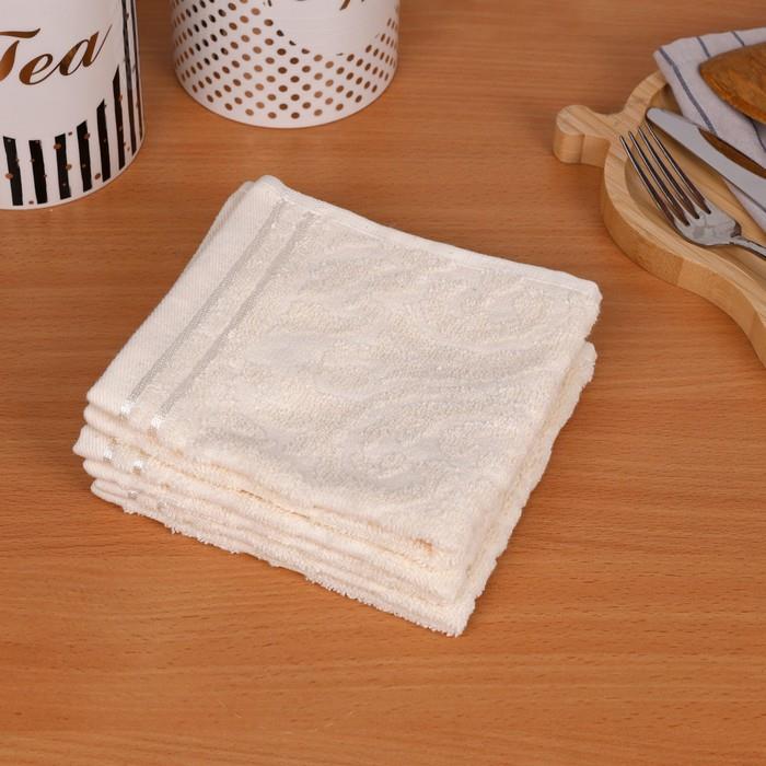 Prosop bucatarie, MK HAVLU, Bumbac, 30x30 cm, Crem, 1 buc