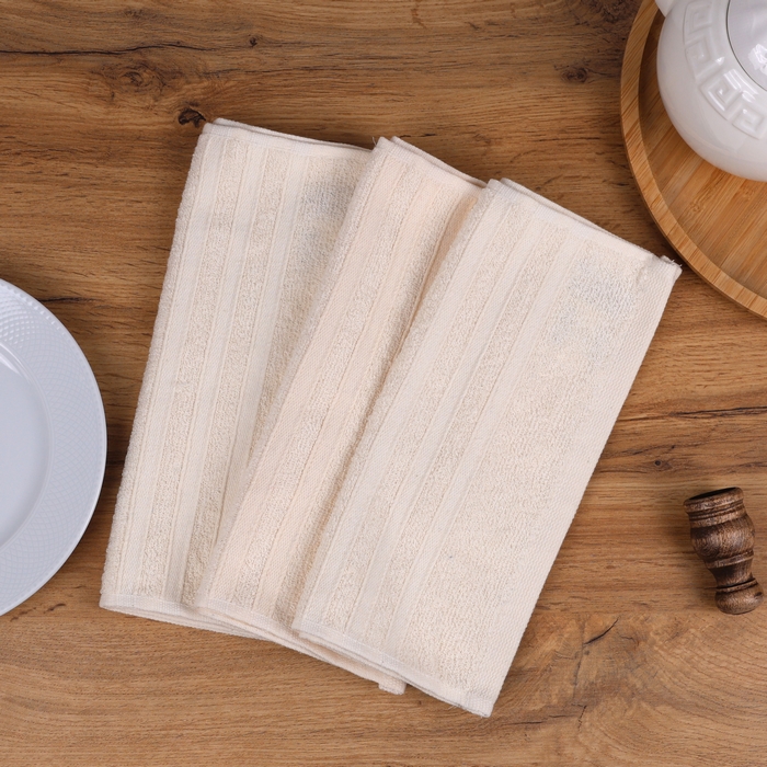 Prosop bucatarie, MK HAVLU, Bumbac, 30x50 cm, Crem