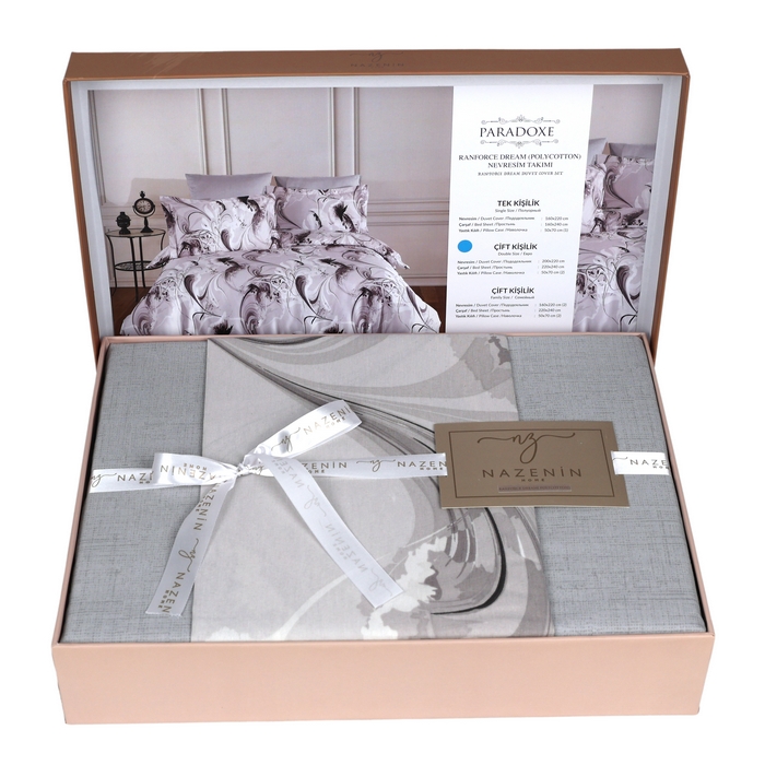 Bed linen set, NAZENIN, 4 pcs, 240x260 cm, 200x220 cm, 50x70 cm, Cotton, Various Colors