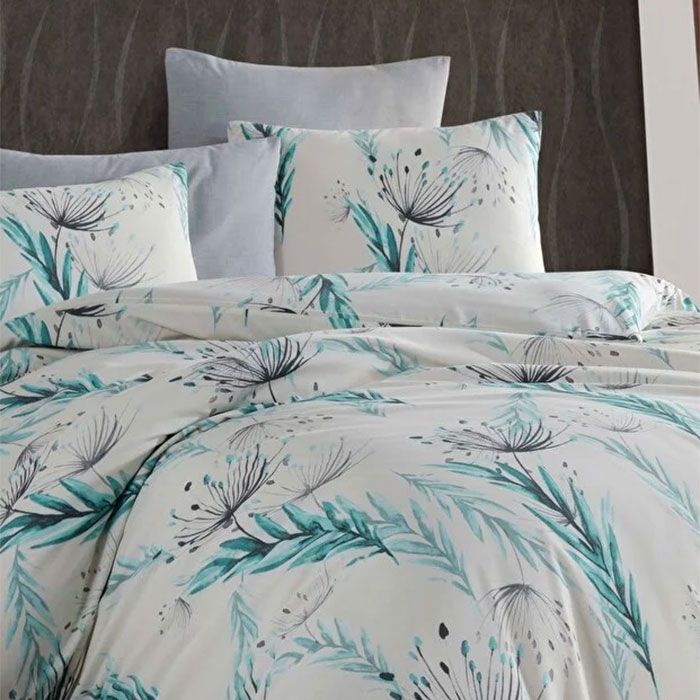 Set lenjerie de pat, NAZENIN, 4 piese, 240x260 cm, 200x220 cm, 50x70 cm, Bumbac, Diverse Culori, 240x260cm