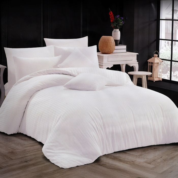 Bed linen set, NAZENIN, 4 pcs, 240x260 cm, 200x220 cm, 50x70 cm, Cotton, Cream