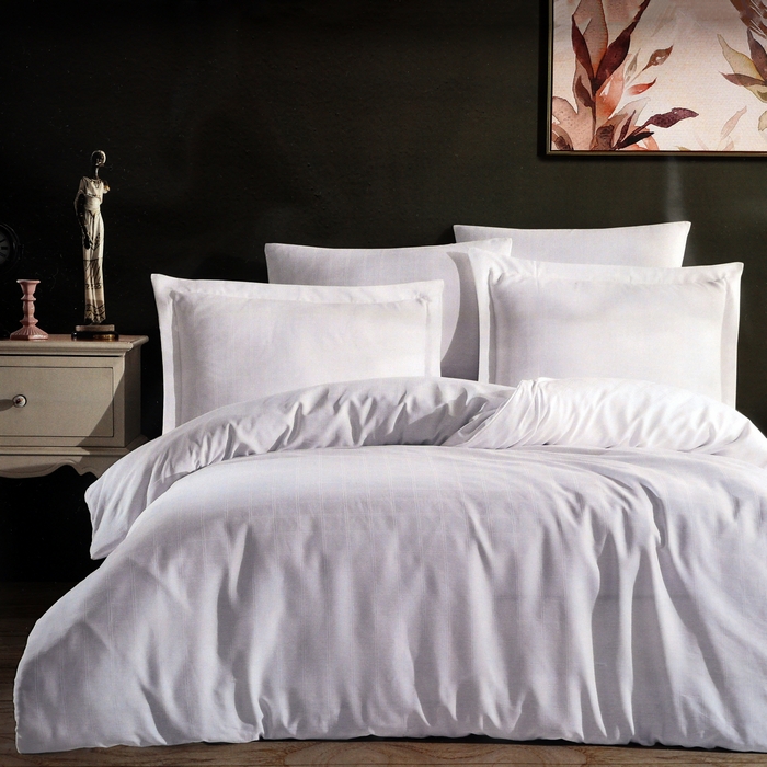 Bed linen set, NAZENIN, 4 pcs, 240x260 cm, 200x220 cm, 50x70 cm, Cotton, Cream