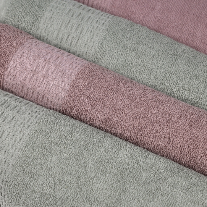 Set prosoape, ALIKA TEKSTIL, 4 piese, Bumbac, 50x90 cm, 90X150 cm, Diverse Culori