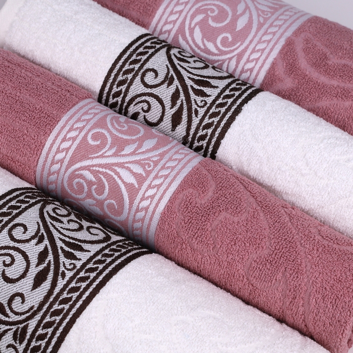 Set prosoape, ALIKA TEKSTIL, 4 piese, Bumbac, 50x90 cm, 90X150 cm, Diverse Culori