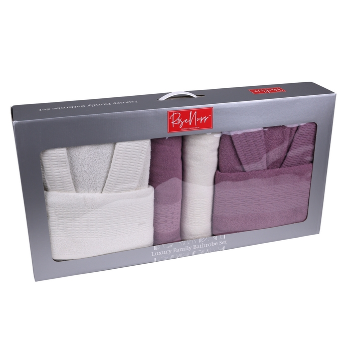 Set halate cu prosoape, ALIKA TEKSTIL, 6 piese, 70x140 cm, 50x90 cm, Bumbac, Diverse Culori