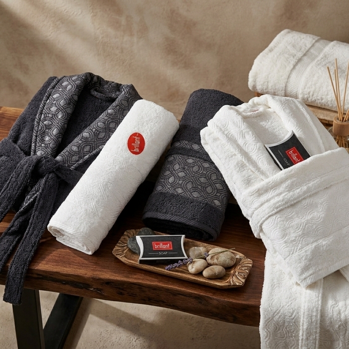 Set halate cu prosoape, ALIKA TEKSTIL, 6 piese, 70x140 cm, 50x90 cm, Bumbac, Diverse Culori