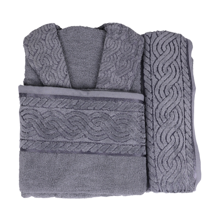 Set halate cu prosoape, ALIKA TEKSTIL, 6 piese, 70x140 cm, 50x90 cm, Bumbac, Diverse Culori