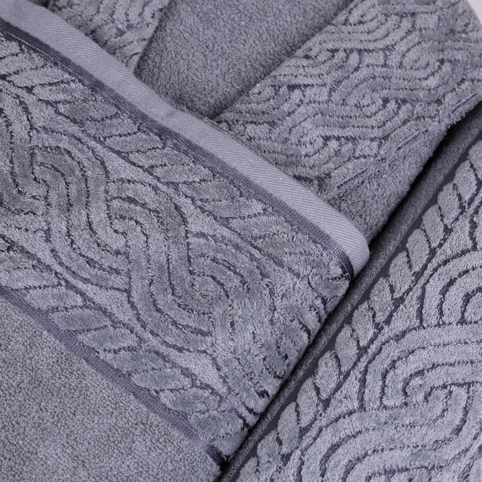 Set halate cu prosoape, ALIKA TEKSTIL, 6 piese, 70x140 cm, 50x90 cm, Bumbac, Diverse Culori