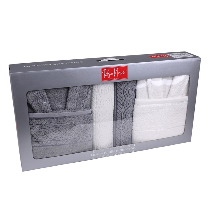 Set halate cu prosoape, ALIKA TEKSTIL, 6 piese, 70x140 cm, 50x90 cm, Bumbac, Diverse Culori