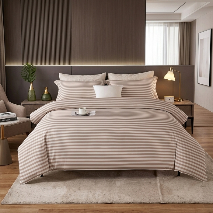 Set lenjerie de pat, 3TEX, 200x220 cm, 240x260 cm, 50x70cm, Diverse Culori, 4 piese