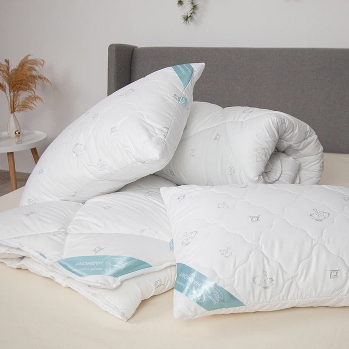 Duvet set with pillows, BALAK HOME, 3 pieces, 200x210cm, 50x70cm, Polyester, Polyester Siliconate Fibers
