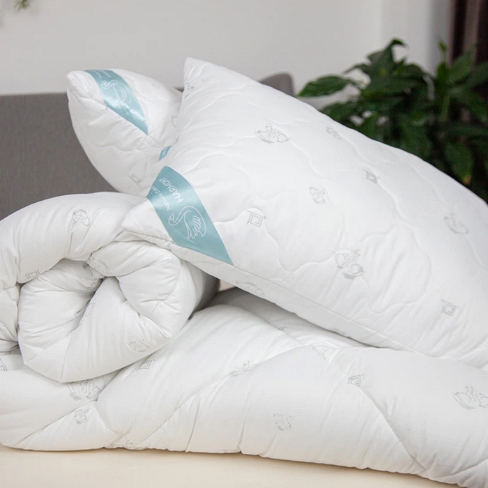 Duvet set with pillows, BALAK HOME, 3 pieces, 200x210cm, 50x70cm, Polyester, Polyester Siliconate Fibers