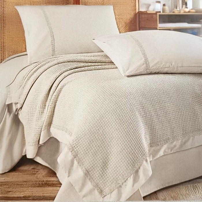 Lenjerie de pat, IRINA HOME, 4 piese, 240x260cm, 220x240cm, 50x70cm, Satin, Bej, Double Size, Turcia