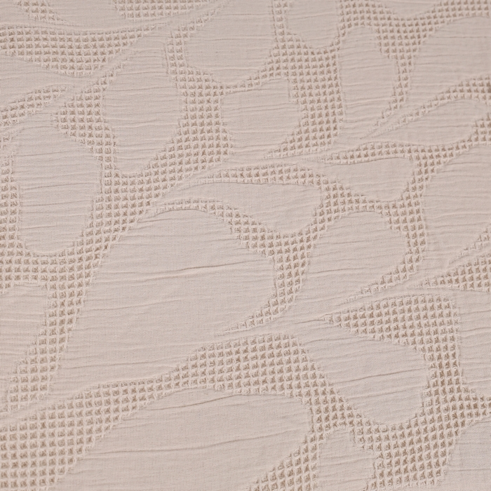 Set cuvertura cu fete de perna, SAHESER, 3 piese, 240x260cm, 50x70cm, Bumbac, Bej, 240x260cm, Turcia